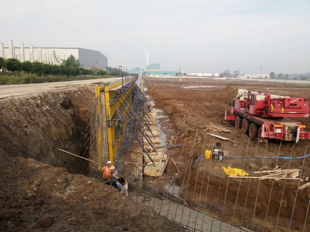 TEZCAN GALVANISING INDUSTRIES  FACTORY-4 RETAINING WALLS CONSTRUCTION